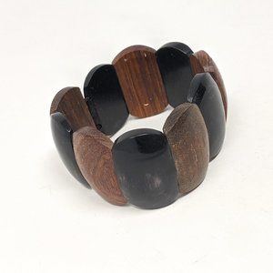 Zebu Horn and Wood Bracelet from Madagascar